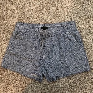 Blue and white shorts